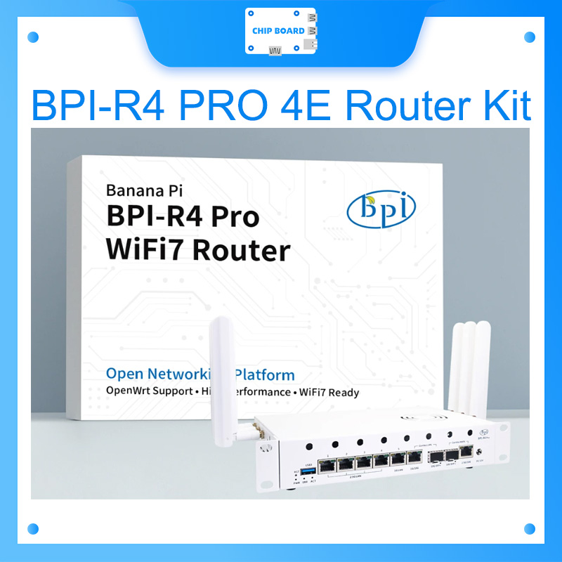 Bananapi Bpi R4 Wifi 7 - Banana Pi BPI-R4 PRO 4E Router-Kit,