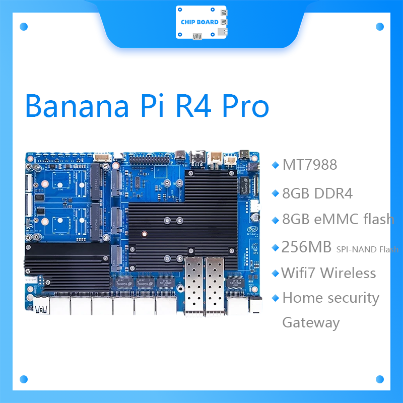 Das Banana Pi BPI-R4 Pro-Board – Bananapi Bpi R4 Wifi 7 Bewertung und Preis